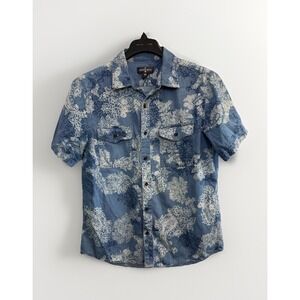 Houston White x Target Men's Size M Short Sleeve Button Down Shirt Floral Print